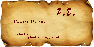 Papiu Damos névjegykártya